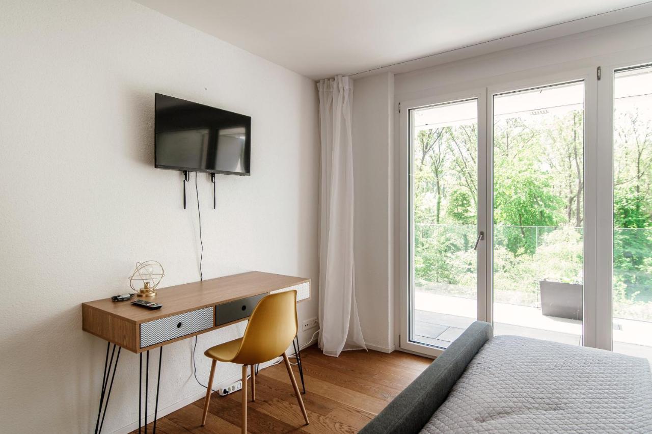 Linda Terrace By Quokka 360 - Modern One-Bedroom Flat With Sun Terrace โลการ์โน ภายนอก รูปภาพ