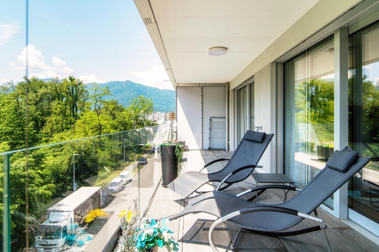 Linda Terrace By Quokka 360 - Modern One-Bedroom Flat With Sun Terrace โลการ์โน ภายนอก รูปภาพ