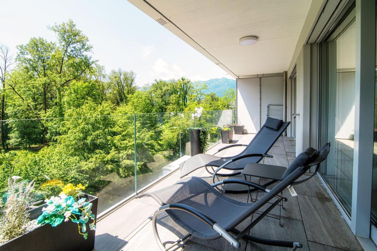 Linda Terrace By Quokka 360 - Modern One-Bedroom Flat With Sun Terrace โลการ์โน ภายนอก รูปภาพ