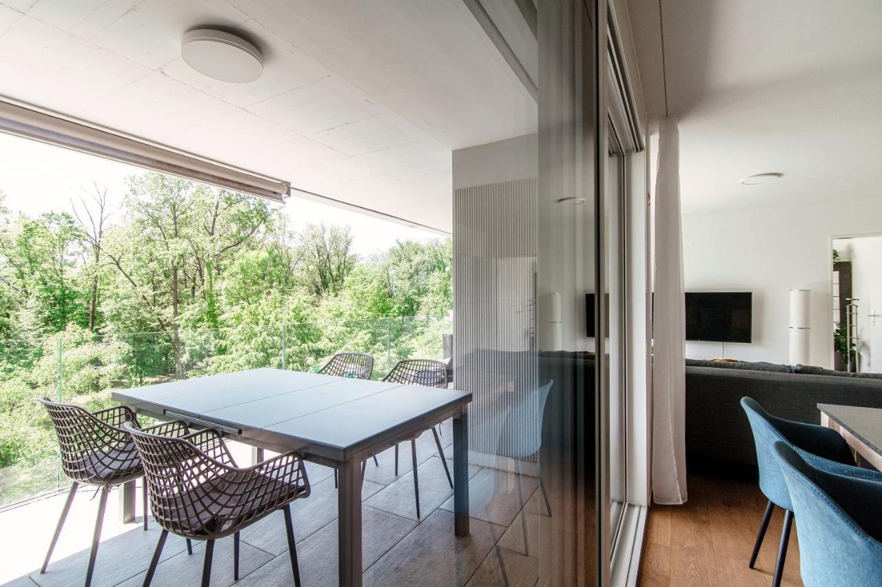 Linda Terrace By Quokka 360 - Modern One-Bedroom Flat With Sun Terrace โลการ์โน ภายนอก รูปภาพ